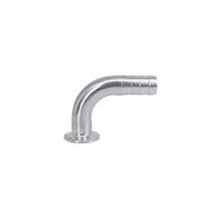 5PCS 0.75" Tri Clamp Ferrule OD 34mm x 19mm 3/4" Hose 90 Degree Elbow SUS 304 Stainless Steel Home Brew Beer Wine