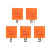 5pcs 12V 2 PIN Corrección de relé intermitente electrónico ajustable para LED Bombillas de señal de