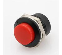5pcs 16mm R13-507 Interruptor de botón momentáneo Apagado (ON) Interruptores de botón de reinicio automático 6A/125VAC 3A/250VAC (Color : 4)(3)