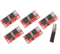 5pcs 1S 10A 4.2V Li-Ion Litio 18650 BMS PCM Placa de protección de batería de Carga + 5uds Tira de níquel