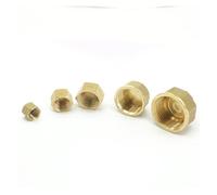 5pcs 3/8" BSPP Female Brass Pipe Countersunk Hex Head Socket End Cap Pipe Fittings SMGLRUEAT