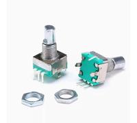 5pcs 360 Degree Rotary Encoder EC11 Push Button 5pin 20mm half handle