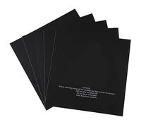 5PCS 3D Printer Heat Bed Stickers, 220x220mm Part Heated Bed Plate Printing Stickers Reusable Build Plate Accessory