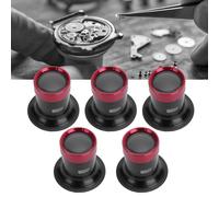 5pcs 3X/5X/10X/15X/20X Jewelers Loupe Magnifying Glass Aluminum Alloy Watch Repair Glass Lens Magnifier Loupe for Close Work Jewelry DIY Arts Crafts