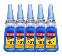 5PCS 401 Glue Adhesivo Instantáneo Rápido Botella de 20g Super Glue Multiusos Líquido Adhesivo Incoloro Super Fuerte