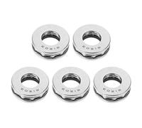 5Pcs 51203 Plano Axial Cojinete de empuje Bola de alta precisión Bajo ruido Tolerancia al calor Durabilidad Acero Piezas de hardware industrial para soportar cargas pesadas