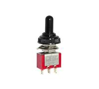 5pcs 6A 120VAC mini 2 Position ON ON MTS-102 MTS-202 Toggle Switch 3 MTS-103 ON OFF ON With Waterproof Car ESSEIEIE(MTS-103 Red,Without Cap)