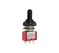 5pcs 6A 120VAC mini 2 Position ON ON MTS-102 MTS-202 Toggle Switch 3 MTS-103 ON OFF ON With Waterproof Car ESSEIEIE(MTS-102 Red,Without Cap)