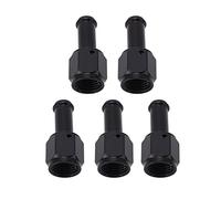 5PCS 6AN Female to 5/16 NPT Barb Fitting Adapter, Aluminum Alloy Female to Male Thread Adapter, Leak Proof and Anti Corrosion Hose Connector for Fuel Pump Filter with High Sealing