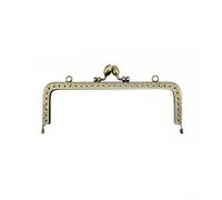 5Pcs 8.5/10.5/12.5/15/18CM Rectangle Metal Flower Buds Kiss Clasp Lock For Purse Replacement Clutch Bag DIY Accessories(5Pcs 15CM)