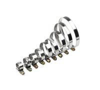 5Pcs 8-80mm Anti-oxidation Hose Pipe Clamps Stainless Steel Hose Clips Fuel Water Pipe Clamps Worm Drive Spring Clamps(25-40mm)
