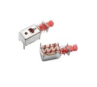 5pcs A03-03 6pin TV Power Switch With Spring Self-locking Red DC 12V 50MA Unidirection Push-button Switch ITCLEYMDZV