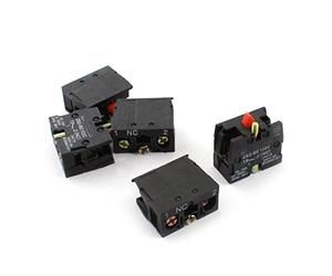 5Pcs AC600V 10A NC Momentáneo Interruptor Auxiliar Bloque De Contacto