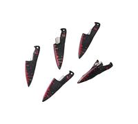 5PCS Acrylic Hair Clip Set Scary Daggers Cleaver Shapes Halloween Costume Accessories for Cosplay Parties Practical Acrylic Halloween Hair Clip Set