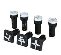 5Pcs AD16-22SS Panel Mount LED Power Indicator Pilot Signal Light Lamp AD16-22W beacon light led AD16-22WF AC DC 12V 24V 380V(AD16-22SS,AC DC - 36V)
