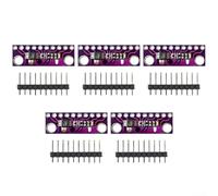 5pcs ADS1015 I2C Módulo convertidor analógico a digital con ganancia programable de hasta 16x y velocidad de datos 8SPS a 860SPS para proyectos de microcontrolador (púrpura)