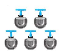 5Pcs Alimentador de Agua Acero Inoxidable Bebedero de Conejo automático Bebedero Pezón Bebedero Granja Ganadería Accesorio para Beber(Small)