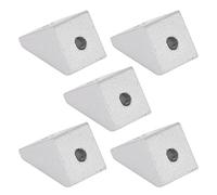 5Pcs Aluminum Angle Corner Connectors | Right Angle Brackets for Innovative Robots / DIY Mechanical Accessories | Sturdy Triangular Reinforced Support 15mm & 19mm (3204-0001-0003)