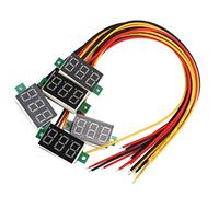 5pcs azul 0.36 pulgadas pantalla digital DC voltímetro de tres cables LED voltímetro monitor de voltaje