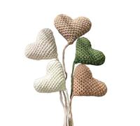 5pcs Baby Fotografie Requisiten Crochet Cotton Heart Set Photo Decors Recién Nacido Foto Fondo Posen Props Regalo de Ducha Recién Nacido Accesorios de Foto