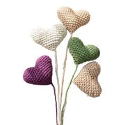 5pcs Baby Fotografie Requisiten Crochet Cotton Heart Set Photo Decors Recién Nacido Foto Fondo Posen Props Regalo de Ducha Recién Nacido Accesorios de Foto
