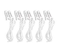 5pcs/bag 2.35mm Cable de clip de oreja, Cables de plomo de electrodo portátil para la máquina de fisioterapia de la unidad TENS