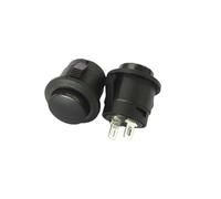 5PCS black Cassette Inching Switch Button Switch Button R13-507 16mm Round Since the reset switch Controls Switches