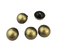5pcs Botón de Talón de Metal de Un Solo Agujero, Decoración para Chaquetas Blazer y Ropa de Mano, para Manualidades de Costura