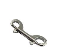 5pcs Buceo doble acero inoxidable de acero inoxidable 316 90 mm 100 mm de longitud de 115 mm de resistencia pesada giratoria de bloqueo de bloqueo doble para accesorios de engranaje de buceo(115MM)
