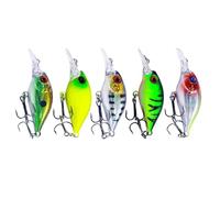 5pcs Cebos Artificiales 4.3g 5.3cm Señuelos Pesca Wobblers Cigüeñes Con Señuelos Trucha Gancho Tacleas Pesca Los Pescadores Los Pescadores Señuelos