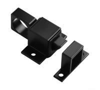 5PCS Cerradura automática de resorte de aleación de aluminio con mecanismo de resorte para seguridad confiable de puertas y ventanas (negro)