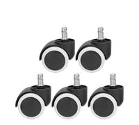 5PCS Chair Wheel Caster Replacement Soft Mute Desk Wheels For Work Heavy Duty Safe Rolling Office