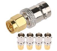 5PCS Cobre A SMA-BNC RF A SMA M Enchufe A BNC Fem Jack BNC A está en Línea con Las Especificaciones de la Industria Compatibilidad SMA-BNC A SMA M A BNC Fem BNC SMA RF A SMA