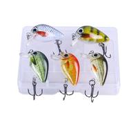 5pcs Crankbait Cebos Duros Cebos De Wobblers Artificiales LA PEQUEÑA CIRIQUE DE Agua ARTIFICA