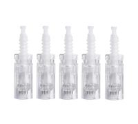 5Pcs de Cartuchos de Repuesto de 12 Pin para Pluma de Microneedling Dr.pen Modelo M7/M5/N2/E30, Consejos de Micropunción Desechables Auténticos, Accesorio para Pluma Microneedle(12 Pin, 5Pcs)