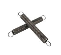 5pcs diámetro de alambre de 1 mm resortes de tensión de acero de 65Mn, muelles de tracción, diámetro exterior de 15 mm, longitud total de 80mm, 1.0x15x80mm