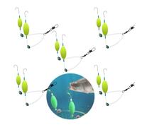 5PCS Double Reverse Fishing Hook,Double Anti Tangling Fish Hook Set,Anti Jamming Hook Design, Suitable For Smooth Casting, Freshwater Saltwater Fixture Drifting Casting (7)