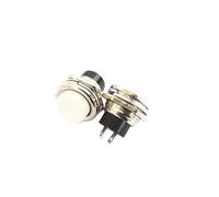 5PCS DS-212 WHITE circular Since the reset unlocked Small push button switch 16mm