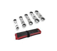 5PCS Dual-Drive Nano Flex-Head Pocket Ratchet,Mini Ratchet Wrenches Set