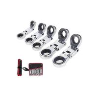 5PCS Dual-Drive Nano Flex-Head Pocket Ratchet,Mini Ratchet Wrenches Set