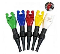 5PCS Embudos de Plástico Flexible con Cuello Extensible, Resistentes a Aceite y Gasolina, Embudo Gasolina y Embudo Aceite Motor, Diseño Plegable y Filtrado para Coches, Motocicletas y Uso Doméstico
