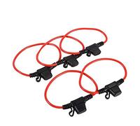 5pcs en línea porta cuchillas fusible, 12V 30A portafusibles estándar de mini cuchillas, Impermeable