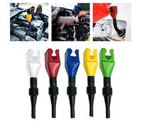 5PCS Flexible Draining Tool Snap Funnel,Universal Plastic Clasp Funnel,Spill-Free Reusable Wide Mouth Large Funnels,Hand-Free Multi-Function Fold Refueling Tool for Automotive Oil and Household Uses.