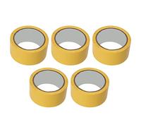 5Pcs Floor Marking Tape 5cm Width | Non - Scratch Adhesive Tape for Gym/Court/Classroom | Heavy Duty PVC Floor Tape for Basketball/Volleyball/Tennis (Yellow)