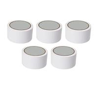 5Pcs Floor Marking Tape 5cm Width | Non - Scratch Adhesive Tape for Gym/Court/Classroom | Heavy Duty PVC Floor Tape for Basketball/Volleyball/Tennis (White)