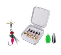 5pcs Fly Fishing Lures Topwater Cebo con doble gancho ligero manivela artificial para trucha bajo pesca con mosca cebo