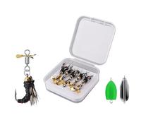 5pcs Fly Fishing Lures Topwater Cebo con doble gancho ligero manivela artificial para trucha bajo pesca con mosca cebo