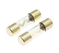 5Pcs Gold Plated Glass AGU Fuse Fuses Pack Car Audio Amp Amplifier 10A 15A 20A 25A 30A 40A 50A 60A 70A 80A 100A Car Fuse(15A)