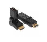 5pcs Hdmi 1.4 Angled Type Hdmi Male To Female 90 180 360 Degree Rotating Adapter