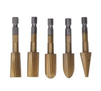 5Pcs High Speed Steel Cutting Burr Set | Hex Shank Grinding Bits for Plastic/Stone/Soft Metal | Expert Carving Tools for Synthetic Material & Porcelain
